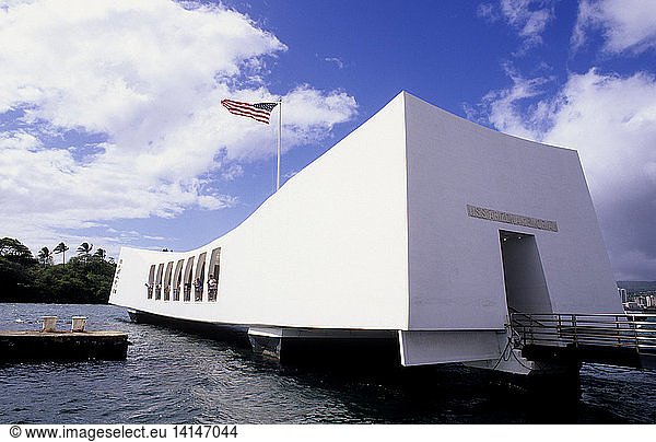 World War II USS Arizona Monument in Pearl Harbor