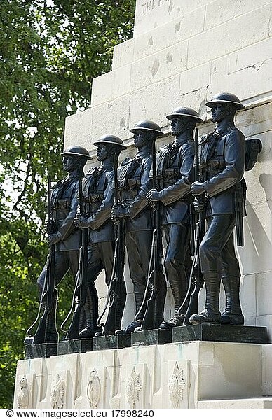 World War One war memorial  Guards Memorial  Horse Guards Parade  Whitehall  City of Westminster  London  England  United Kingdom  Europe