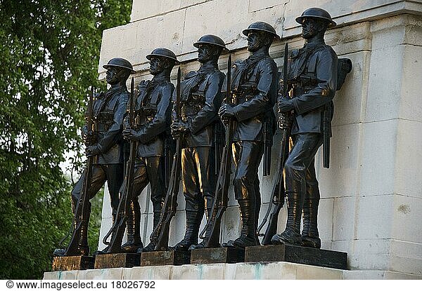 World War One war memorial  Guards Memorial  Horse Guards Parade  Whitehall  City of Westminster  London  England  United Kingdom  Europe