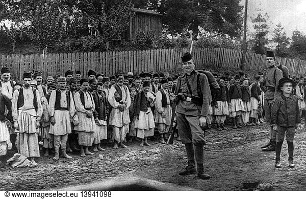 WWI  Serbian POWs  1915