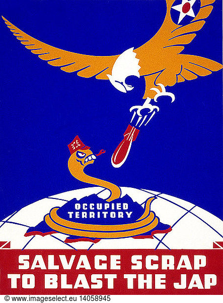WWII  Salvage Scrap  FAP Poster