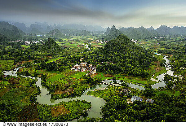 Xianggong hill landscape of Guilin