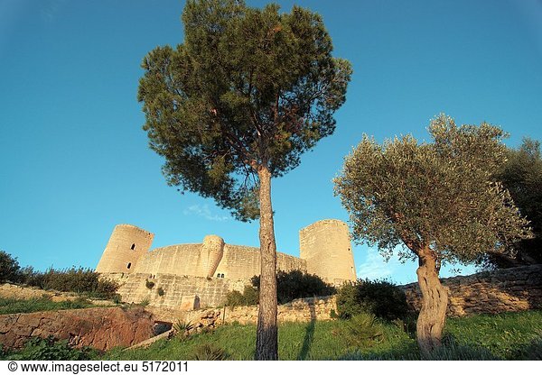 XIV century Bellver Castle  Palma Mallorca  Balearic Islands Spain