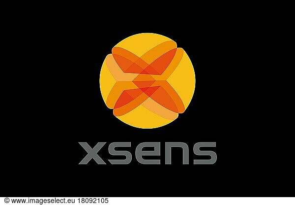 Xsens  Logo  Black background