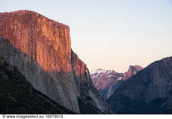 Yosemite bei Sonnenuntergang
