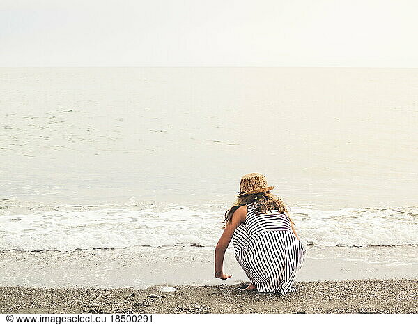 Young girl at the beach