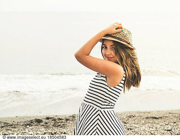 Young girl at the beach