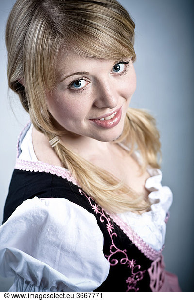 Young woman in a dirndl