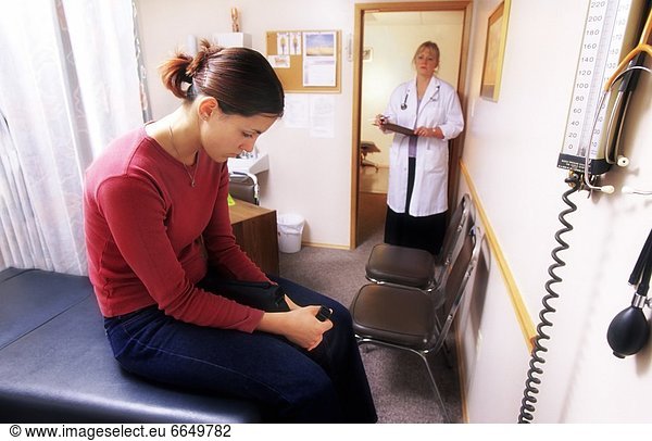 Young Woman In A Doctor's Office