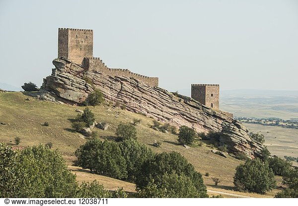 Zafra Castle (12th Century). Sierra de Cladereros. Campillo de Dueñas. Guadalajara province  Castile-La Mancha  Spain