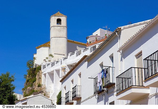 Zahara de la Sierra  ´Pueblos Blancos ´(white towns)  Cadiz province  Andalusia  Spain