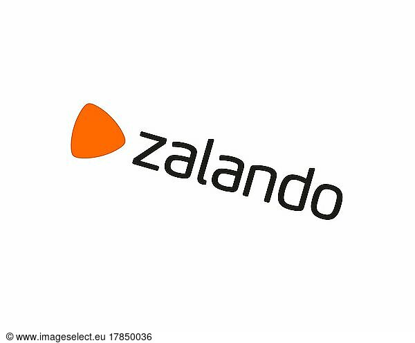 Zalando  gedrehtes Logo  Weißer Hintergrund B