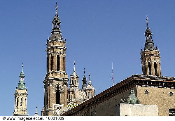 Zaragoza (Spain). Basilica of Our Lady of Pilar in Zaragoza.