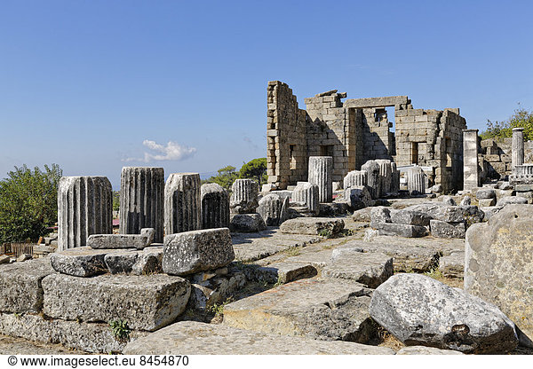 Zeustempel und Andron des Idrieus,  antikes Heiligtum Labranda bei Milas,  Provinz Mu?la,  Karien,  Ägäis,  Türkei