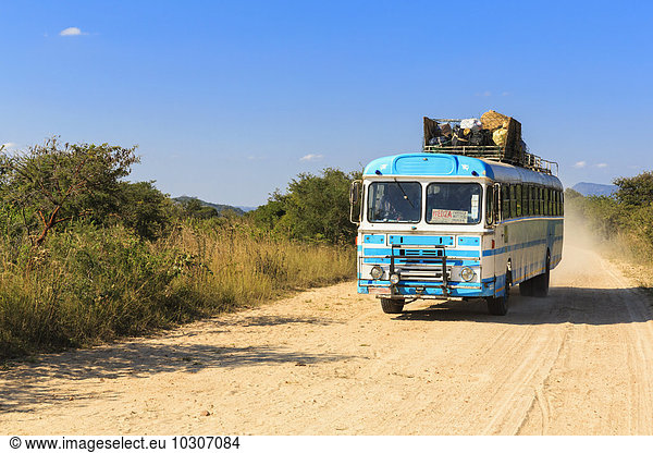 Zimbabwe  driving coach on a dirt road
