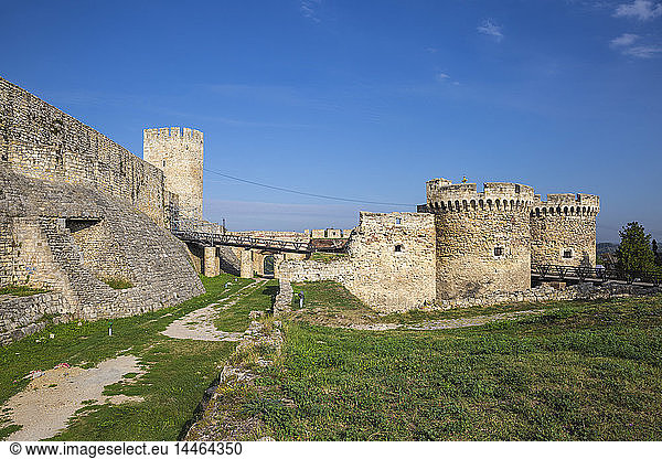 Zinden-Tor und Türme  Belgrader Festung  Kalemegdan-Park  Belgrad  Serbien