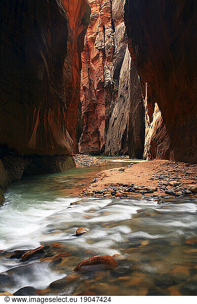 Zion Narrows in Zion National Park is one of the parks most diverse treks up the Virgin River through a unique gorge of slick sandstone.