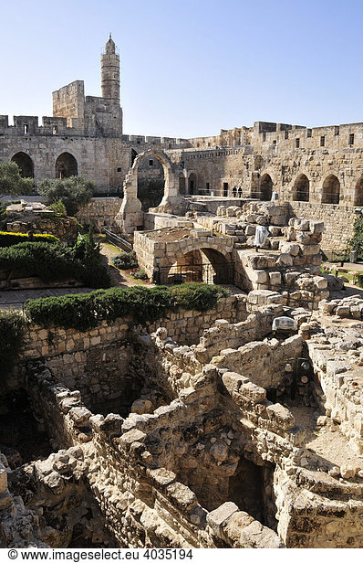 Zitadelle aus dem 14. Jh.  Jerusalem  Israel  Naher Osten  Orient