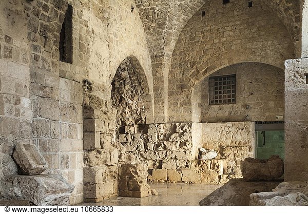 Zitadelle  Festung der Kreuzfahrer  UNESCO Weltkulturerbe Altstadt Akkon  Nordbezirk  Israel  Asien