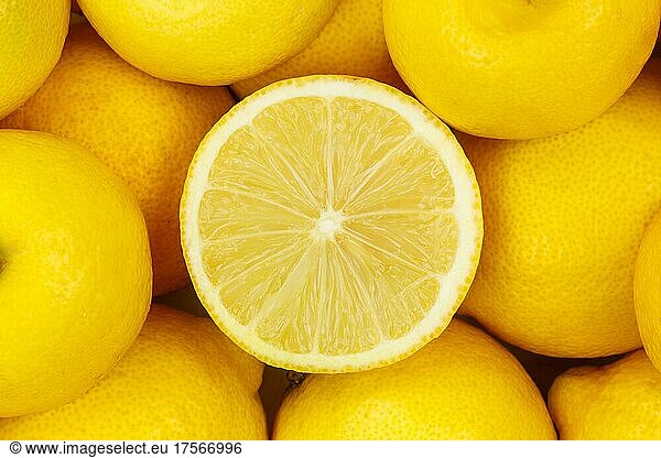 Zitronen Früchte Zitrone Frucht von oben