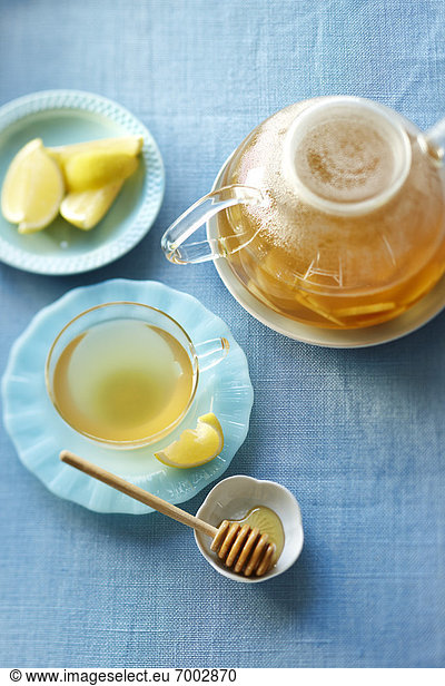 Zitrusfrucht  Zitrone  Honig  Tee
