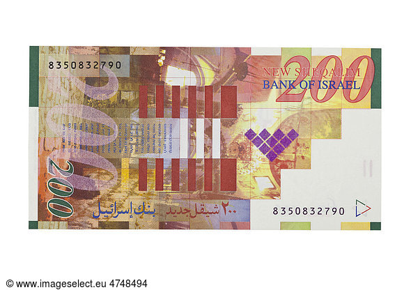 Zweihundert Schekel  israelischer Geldschein