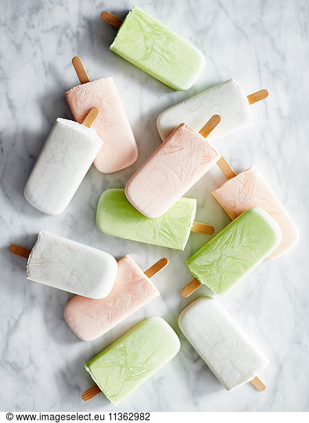 Ice-cream on marble top